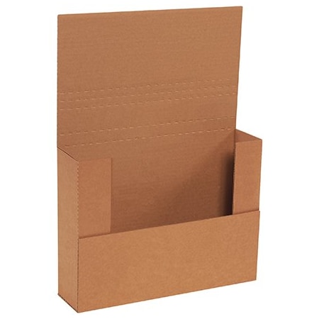 Bsc Preferred 12 1/8 x 9 1/8 x 3'' Kraft Easy-Fold Mailers, 50PK M1293BFK